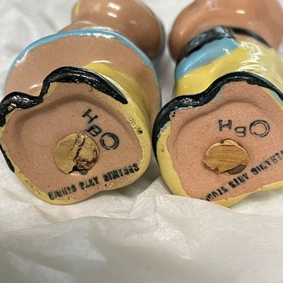 Vintage 1940s "Wee Indians" Salt & Pepper Shakers - Ceramic Arts Studio. Rare - Picture 5 of 5